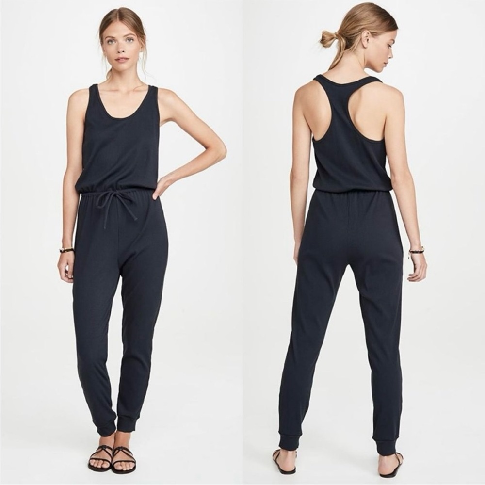 Spiritual Gangster Black Jumpsuit with Tapered Legs
